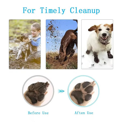Effortless Pet Paw Cleaning: Portable Silicone Foot Washer for Dogs and Cats
