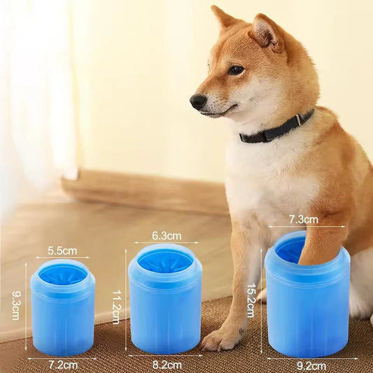 Effortless Pet Paw Cleaning: Portable Silicone Foot Washer for Dogs and Cats